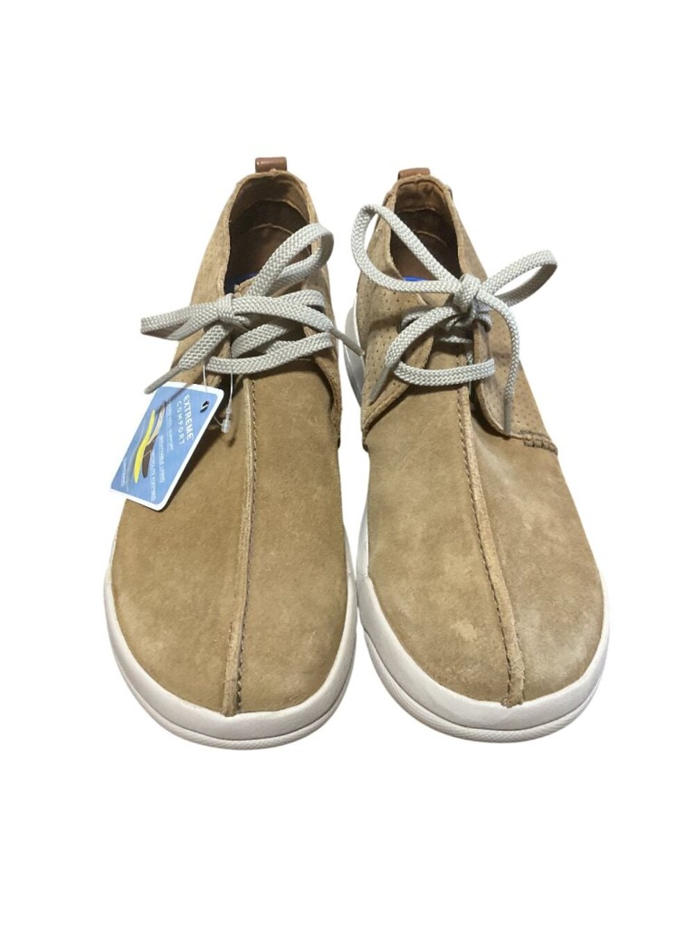 NWT Clarks Driftway Seam Dark Sand Suede Shoes Size 11 Extreme Comfort Mens